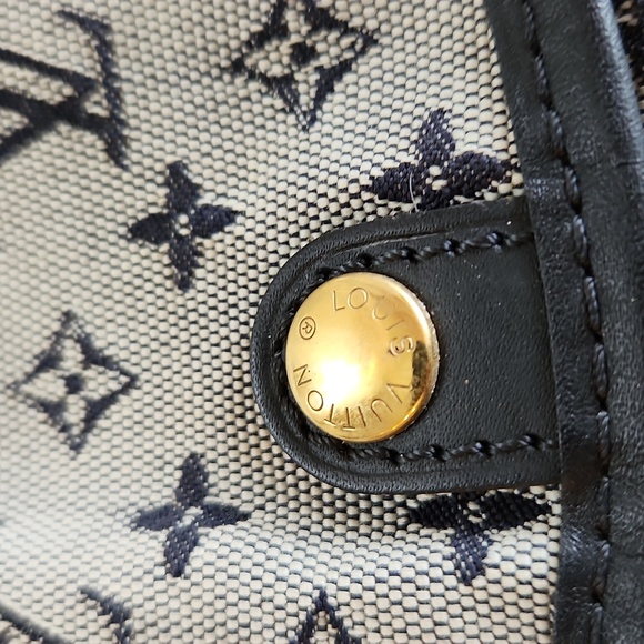 LOUIS VUITTON Mini Lin Navy Blue Crossbody/ Shoulder Bag - Picture 14 of 17